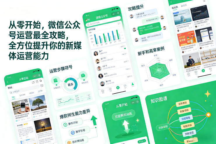 从零开始，微信公众号运营最全攻略，全方位提升你的新媒体运营能力-小目标云网创