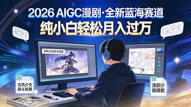 2026年全新蓝海赛道，纯小白轻松月入过万-小目标云网创