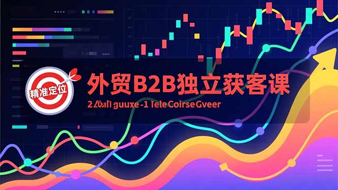 外贸B2B独立获客课，Facebook主页搭建、消息互动广告、精准定位，打造高询盘系统-小目标云网创